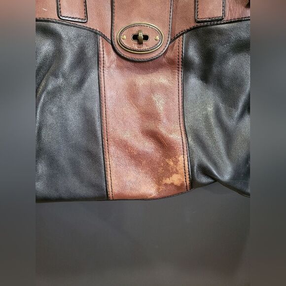 Vintage Fossil Reissue Weekender Leather Tote - Picture 2 of 14